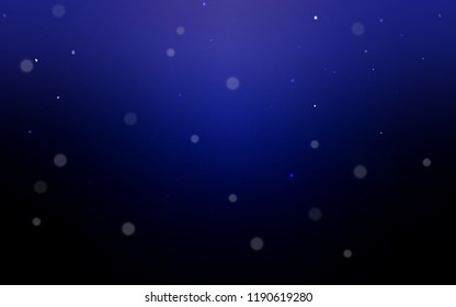 Dark BLUE vector cover with spots. Modern abstract illustration with colorful water drops. Pattern can be used for beautiful websites.