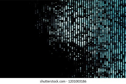 Dark BLUE vector  cover with spots. Modern abstract illustration with colorful water drops. Pattern can be used as texture of water, rain drops.