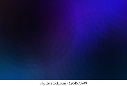 Dark BLUE vector cover with spots. Glitter abstract illustration with blurred drops of rain. Pattern can be used for ads, leaflets.
