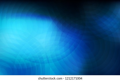 Dark BLUE vector cover with spots. Abstract illustration with colored bubbles in nature style. New design for ad, poster, banner of your website.