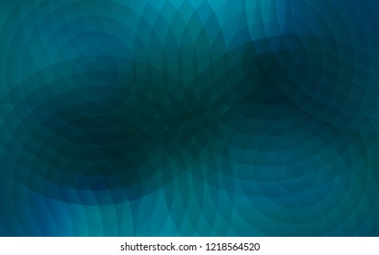 Dark BLUE vector cover with spots. Illustration with set of shining colorful abstract circles. Pattern can be used for ads, leaflets.