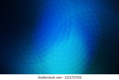 Dark BLUE vector cover with spots. Blurred decorative design in abstract style with bubbles. Pattern can be used as texture of wallpapers.