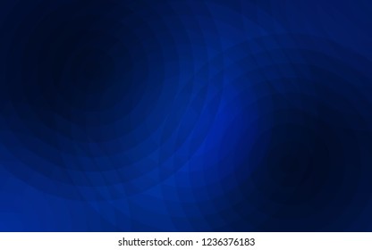 Dark BLUE vector cover with spots. Blurred decorative design in abstract style with bubbles. Pattern can be used for beautiful websites.