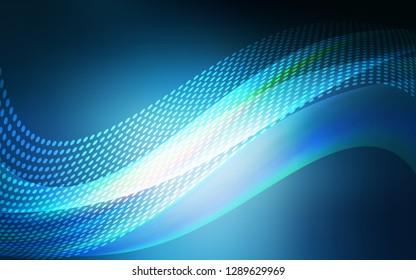 Dark BLUE vector cover with spots, lines. Decorative design in abstract style with triangle structure. Pattern for textures of wallpapers.