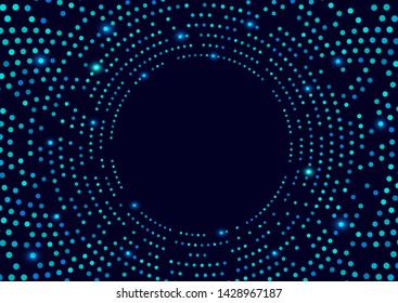 Dark blue vector cover with spots. Blurred decorative design in abstract style with bubbles. Pattern can be used as texture of water, rain drops