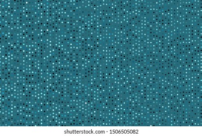Dark BLUE vector cover with spots. Illustration with set of shining colorful abstract circles. Pattern for ads, booklets.