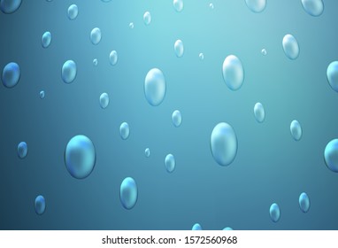 Dark BLUE vector cover with spots. Beautiful colored illustration with blurred circles in nature style. Beautiful design for your business natural advert.