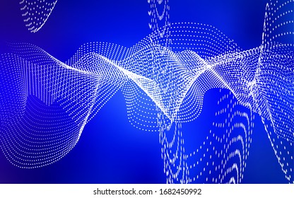 Dark BLUE vector cover with spots. Abstract illustration with colored bubbles in nature style. New design for ad, poster, banner of your website.