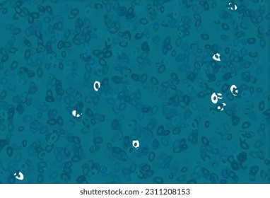 Dark BLUE vector cover with spots. Beautiful colored illustration with blurred circles in nature style. Template for your brand book.