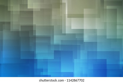 Dark BLUE vector cover with stright stripes. Shining colored illustration with sharp stripes. Pattern for ads, posters, banners.