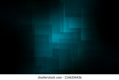 Dark BLUE vector cover with stright stripes. Modern geometrical abstract illustration with Lines. Smart design for your business advert.