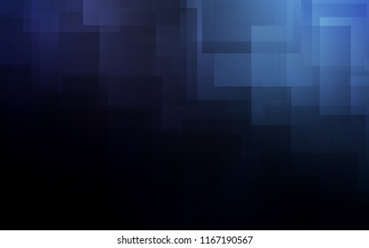 Dark BLUE vector cover with stright stripes. Shining colored illustration with sharp stripes. Template for your beautiful backgrounds.
