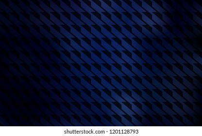 Dark BLUE vector cover with stright stripes. Modern geometrical abstract illustration with Lines. Pattern for ad, booklets, leaflets.