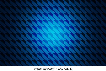 Dark BLUE vector cover with stright stripes. Blurred decorative design in simple style with lines. Pattern for your busines websites.