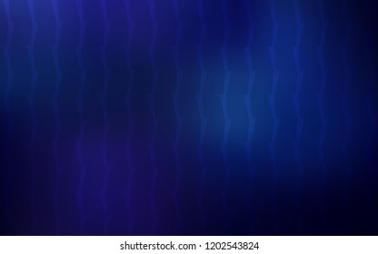 Dark BLUE vector cover with stright stripes. Shining colored illustration with sharp stripes. Pattern for your busines websites.