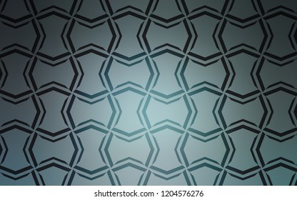 Dark BLUE vector cover with stright stripes. Shining colored illustration with sharp stripes. Pattern for ads, posters, banners.