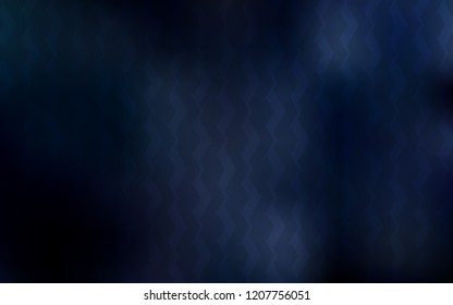 Dark BLUE vector cover with stright stripes. Blurred decorative design in simple style with lines. Template for your beautiful backgrounds.