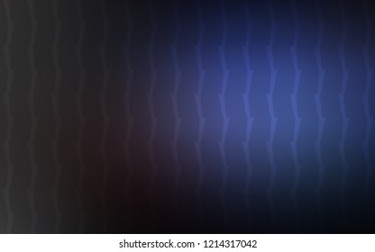 Dark BLUE vector cover with stright stripes. Modern geometrical abstract illustration with Lines. The pattern for ad, booklets, leaflets.