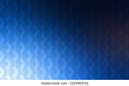 Dark BLUE vector cover with stright stripes. Blurred decorative design in simple style with lines. Template for your beautiful backgrounds.