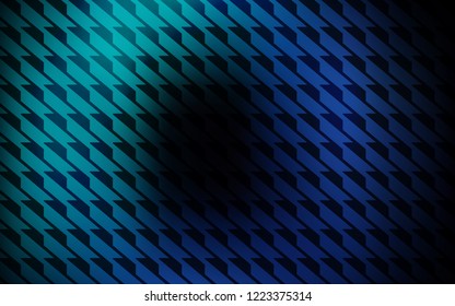 Dark BLUE vector cover with stright stripes. Shining colored illustration with sharp stripes. Pattern for ad, booklets, leaflets.
