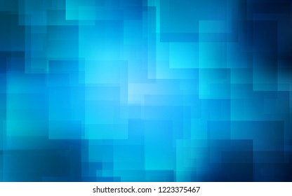 Dunkle BLAU-Vektorgrafik mit Streifen. Unscharfes Dekor im einfachen Stil mit Linien. Muster für Anzeigen, Poster, Banner.