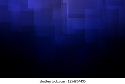 Dark BLUE vector cover with stright stripes. Decorative shining illustration with lines on abstract template. Template for your beautiful backgrounds.