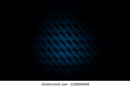 Dark BLUE vector cover with stright stripes. Modern geometrical abstract illustration with Lines. Smart design for your business advert.