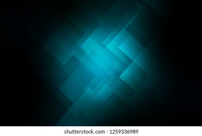 Dark BLUE vector cover with stright stripes. Modern geometrical abstract illustration with Lines. Best design for your ad, poster, banner.