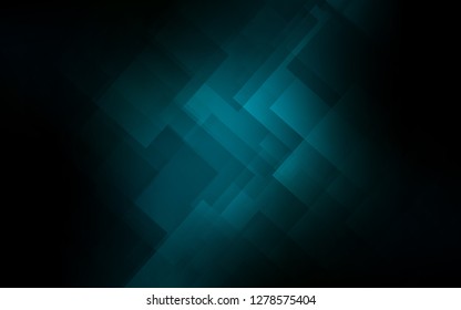 Dark BLUE vector cover with stright stripes. Decorative shining illustration with lines on abstract template. Template for your beautiful backgrounds.