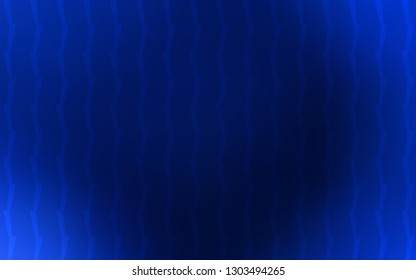 Dark BLUE vector cover with stright stripes. Shining colored illustration with sharp stripes. Pattern for your busines websites.