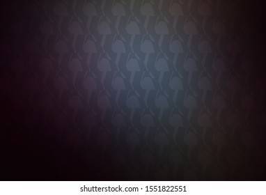 Dark BLUE vector cover with stright stripes. Glitter abstract illustration with colorful sticks. Best design for your ad, poster, banner.