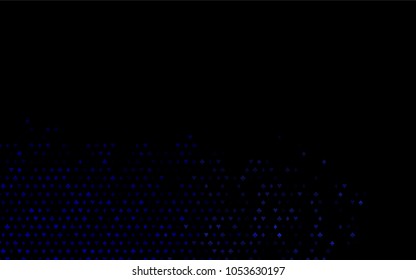 Dark BLUE vector cover with symbols of gamble. Glitter abstract sketch with isolated symbols of playing cards. Pattern for leaflets of poker games, events.