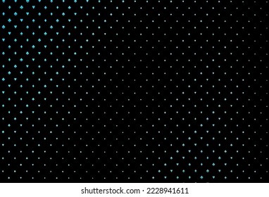 Dark blue vector cover with symbols of gamble. Shining illustration with hearts, spades, clubs, diamonds. Pattern for booklets, leaflets of gambling houses.
