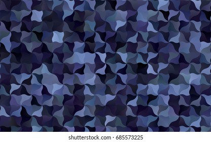 Dark BLUE vector crooked abstract pattern. A vague circumflex abstract illustration with gradient. The pattern of blurred lines for your business design.