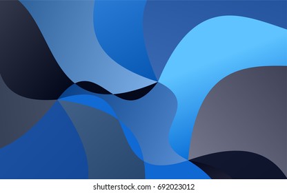 Dark BLUE vector crooked abstract background. Brand-new colored illustration in blurry style with gradient. The textured pattern can be used for background.
