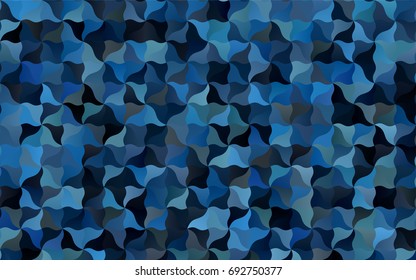 Dark BLUE vector crooked abstract template. blurred geometric sample with gradient.  The completely new template can be used for your brand book.