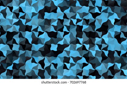 Dark BLUE vector crooked abstract background. blurred geometric sample with gradient.  Brand-new design for your business.