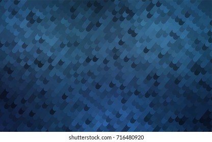 Dark BLUE vector crooked abstract background. Curved geometric sample with gradient.  Brand-new design for your business.