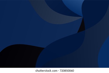 Dark BLUE vector crooked abstract background. Modern geometrical abstract illustration with gradient bandy lines. The best blurred design for your business.