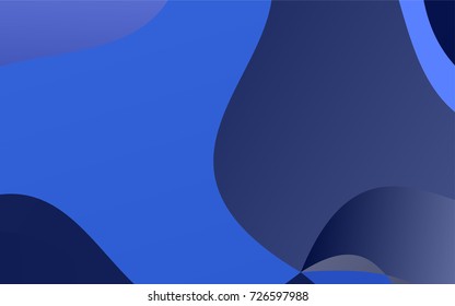 Dark BLUE vector crooked abstract pattern. Brand-new colored illustration in blurry style with gradient. The elegant pattern can be used as part of a brand book.