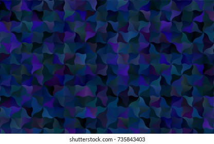 Dark BLUE vector crooked abstract pattern. Colorful illustration in abstract cranked style with gradient. Brand-new style for your business design.