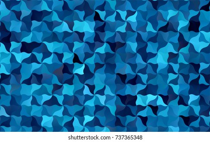 Dark BLUE vector crooked abstract background. An elegant bright illustration with gradient. The polygonal design can be used for your web site.
