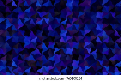 Dark BLUE vector crooked abstract template. An elegant bright illustration with gradient. The completely new template can be used for your brand book.