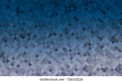 Dark BLUE vector curved template. Geometric illustration in Origami style with gradient.  A completely new template for your business design.