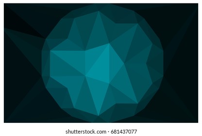 DARK BLUE vector diamond Pattern. Geometric Gemstone sample. Repeating template with a gem in center. Jewelry gems texture for your design. Pattern can be used for background.