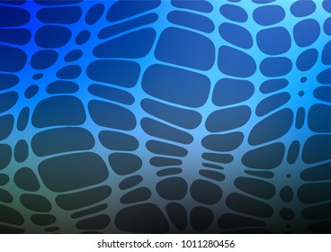 Dark BLUE vector doodle blurred background. Shining colored illustration with doodles in Zen tangle style. Hand painted design for web, leaflet, textile.