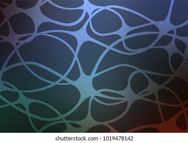 Dark BLUE vector doodle blurred template. A completely new color illustration in doodle style. The pattern can be used for heads of websites and designs.