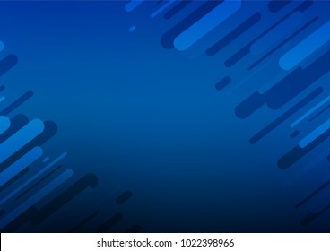 Dark BLUE vector doodle blurred background. Doodles on blurred abstract background with gradient. The completely new template can be used for your brand book.