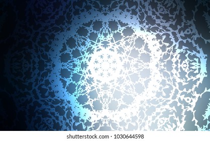 Dark BLUE vector doodle blurred template. Colorful illustration in abstract style with doodles created by child. Brand-new design for your business.