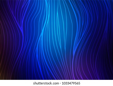 Dark BLUE vector doodle blurred texture. Modern geometrical abstract illustration with doodles. The pattern can be used for wallpapers and coloring books.